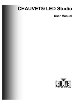 CHAUVET LED Studio User Manual Rev. 3