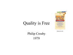 Quality is Free