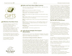 Instructional Strategies that Support Differentiation Giftedness Has