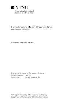 Evolutionary Music Composition