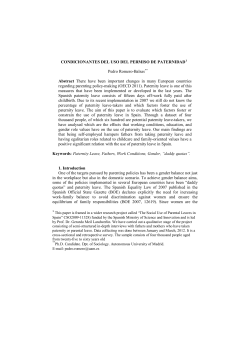 Fathers Taking Paternity Leaves in Spain