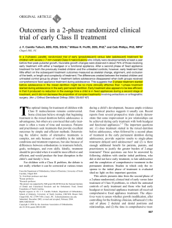 Outcomes in a 2-phase randomized clinical trial of early Class II