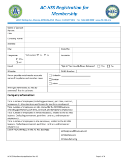 Company Information - AC-HSS