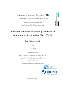 Thermal behavior of lattice parameter in compounds of the series