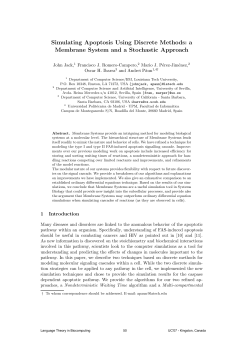 Simulating Apoptosis Using Discrete Methods: a Membrane System