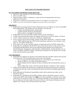 IPHY EXECUTIVE BOARD POSITIONS For ALL positions, the