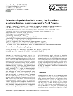 Estimation of speciated and total mercury dry deposition at