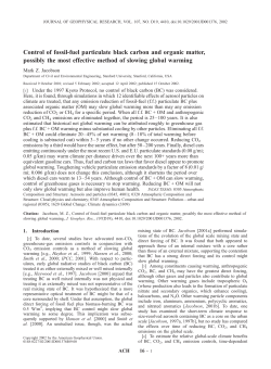 Control of fossil-fuel particulate black carbon and organic matter