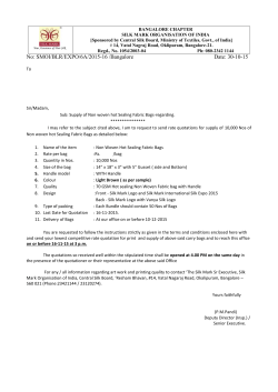 Bangalore SIlk Mark - Silk Mark Organisation Of India
