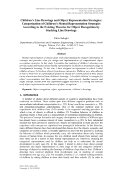 Children`s Line Drawings and Object Representation