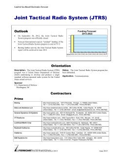 Joint Tactical Radio System (JTRS)