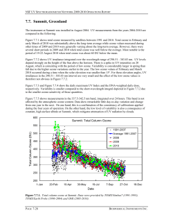 7.7. Summit, Greenland - the NSF UV Monitoring Network