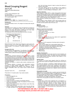 For Reference Use Only - Bio-Rad