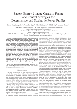 Battery Energy Storage Capacity Fading and Control