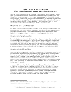 Perfect Storm To Hit Job Markets! &ndash; Handout