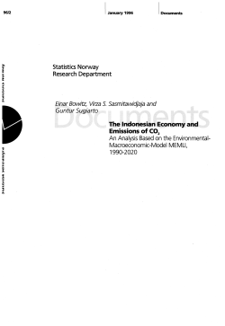 The Indonesian Economy and Emissions of CO2