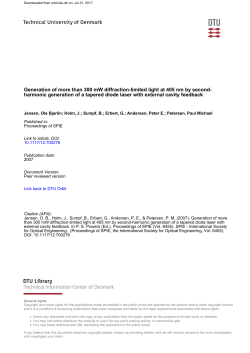 Generation of more than 300 mW diffraction