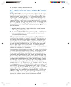 8.2.1 Marine carbon sinks and the conditions that