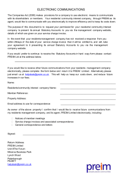 ELECTRONIC COMMUNICATIONS The Companies Act (2006