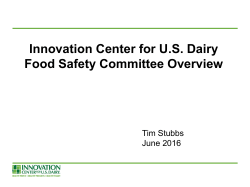 Innovation Center Food Safety Committee