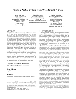 Finding Partial Orders from Unordered 0