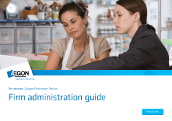 Firm administration guide