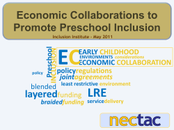 defining features of inclusion - The Early Childhood Technical