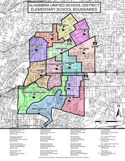 Elementary Boundary Map - Alhambra Unified School District