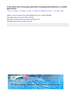 In-situ atomic force microscopy observation revealing gel