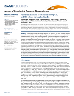 Permafrost thaw and soil moisture driving CO2 and CH4 release