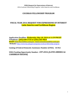 Section II: Award Information - College of Agriculture and Life Sciences