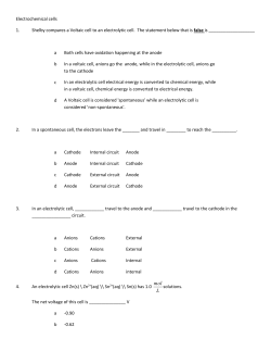 Electrochemical Cells (27 Questions) File