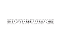 ENERGY: THREE APPROACHES