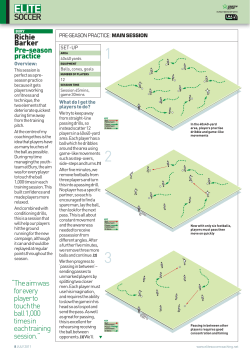 Richie Barker Pre-season practice &ldquo;The aim was for every player to