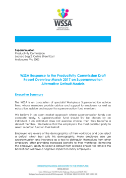 Submission DR81 - Workplace Super Specialists Australia (WSSA