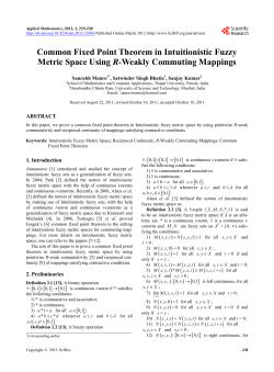 Common Fixed Point Theorem in Intuitionistic Fuzzy Metric Space