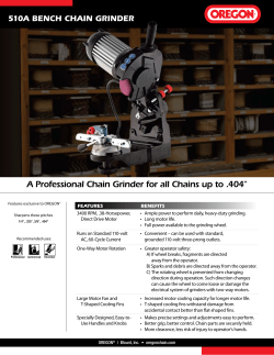 A Professional Chain Grinder for all Chains up to .404