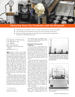 Measuring Yeast CO2 Production with the Risograph