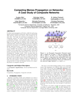 Competing Memes Propagation on Networks: A Case Study of