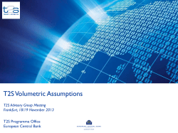 Presentation Template - European Central Bank