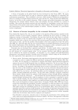 2.2 Sources of income inequality in the economic literature