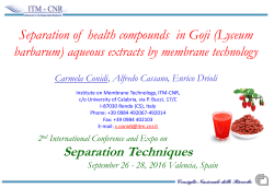 Opportunities in Membrane Separation Processes and Membrane