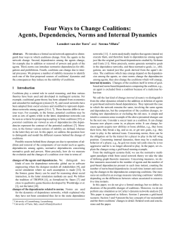 Agents, Dependencies, Norms and
