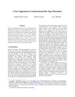 A New Approach to Content-based File Type Detection