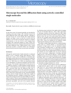 Microscopy beyond the diffraction limit using actively controlled