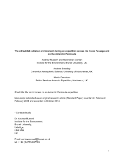 Russell_UV_Antarctic - Brunel University Research Archive