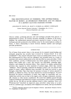 The identification of inhibine, the antibacterial factor in honey, as