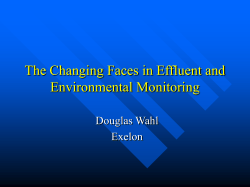The Changing Faces in Effluent and Environmental Monitoring