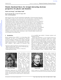 Density functional theory for strongly