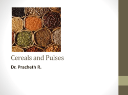 Cereals and Pulses